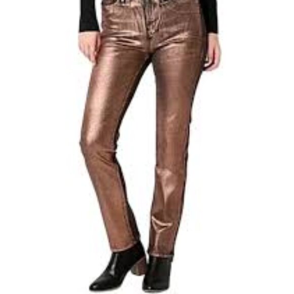 So Funky Gold DG pants with bling down the sides  Cotton blend Sz 12 - Picture 2 of 8